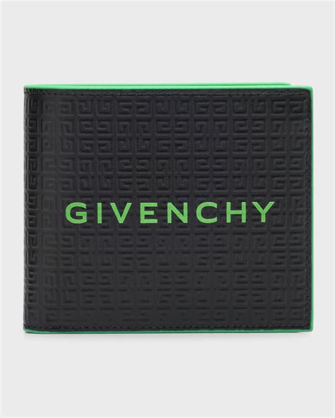 Givenchy Men's 4G Leather Logo Bifold Wallet 